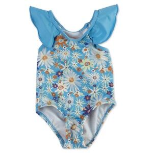 Patagonia Floral Blue Kids Swimwear 3T